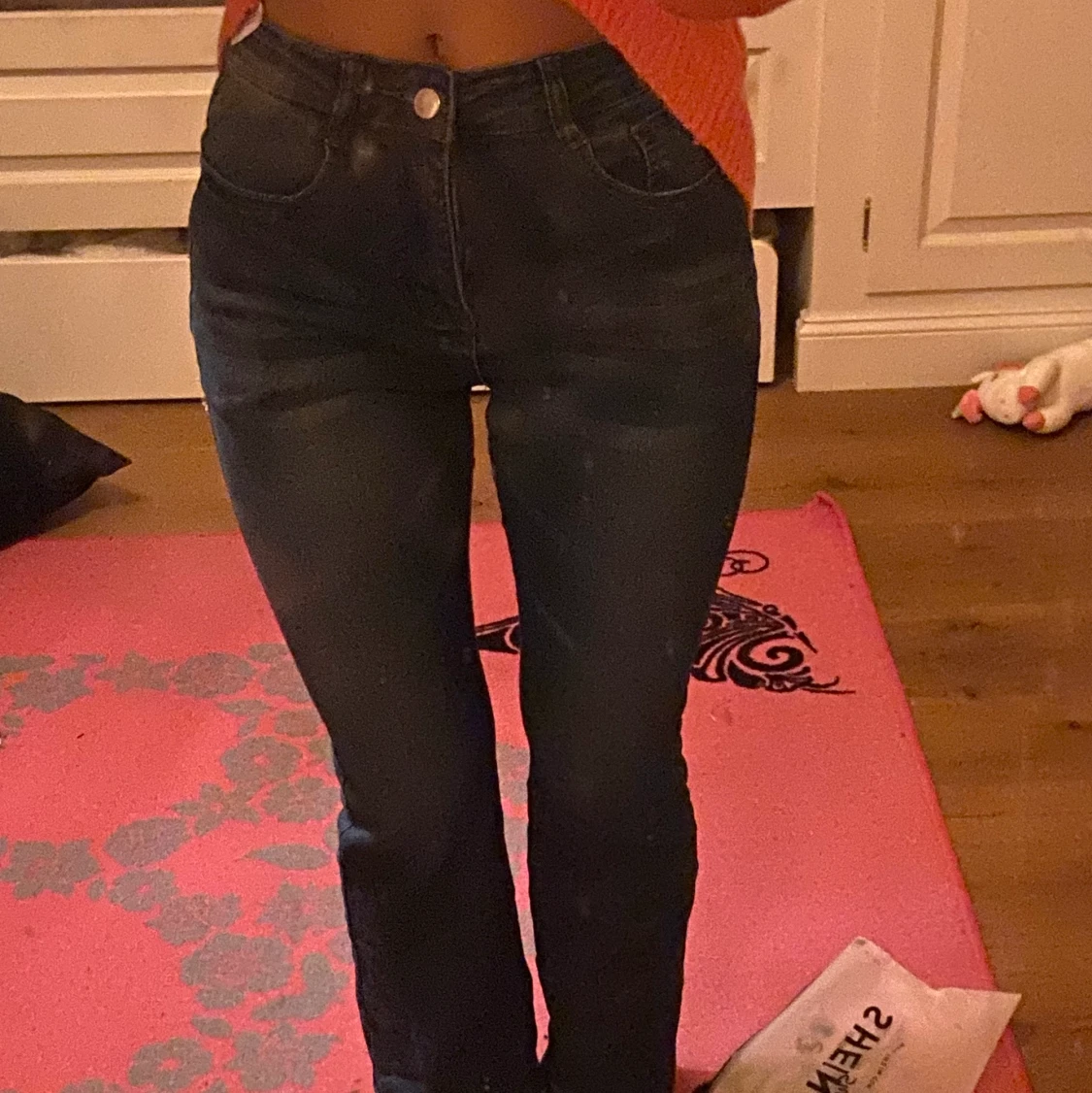 Mörkblåa byxor till salu, bra pris - 91