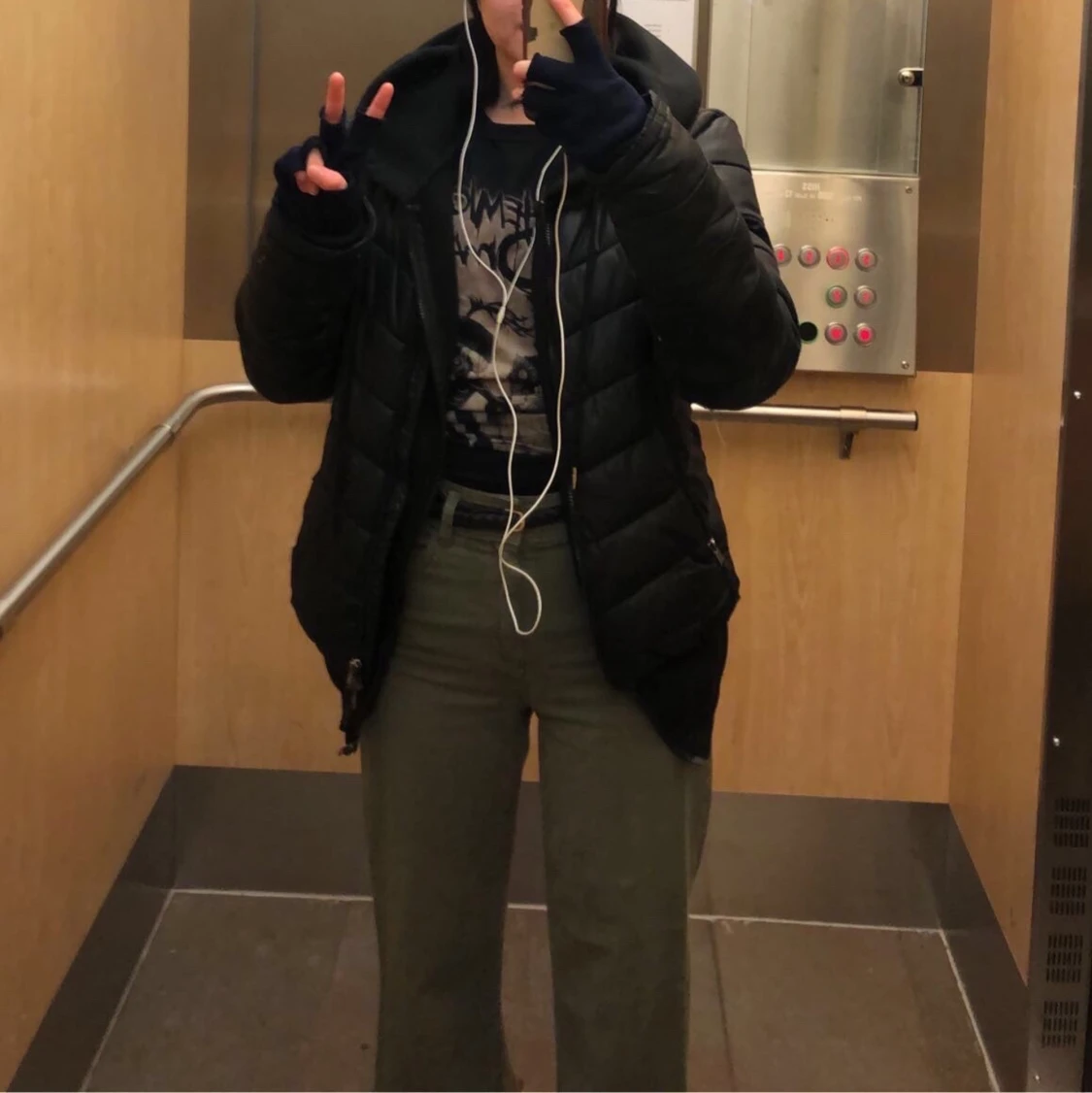 Gröna vida jeans - 91