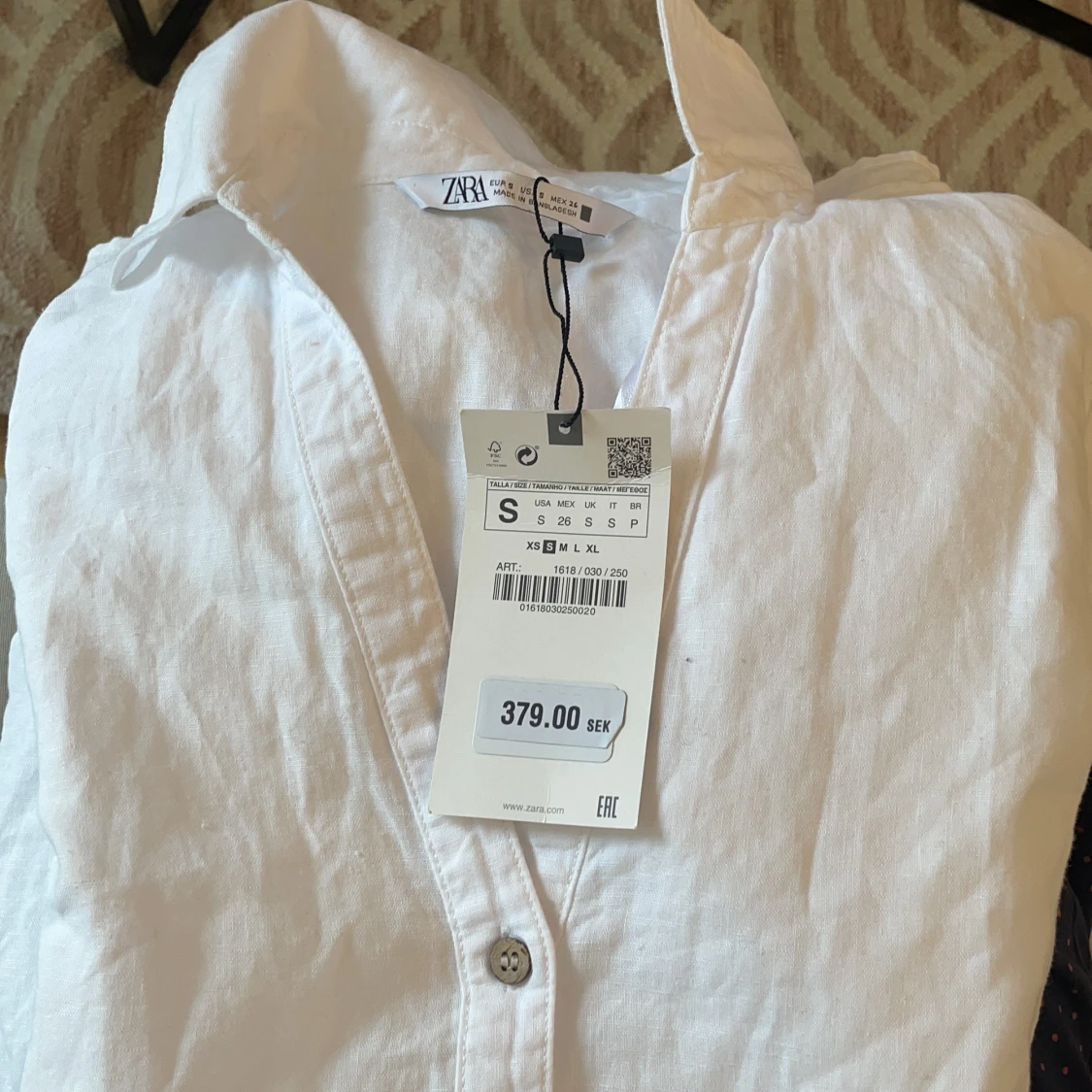 Zara Klänning Linne -NY- - 90