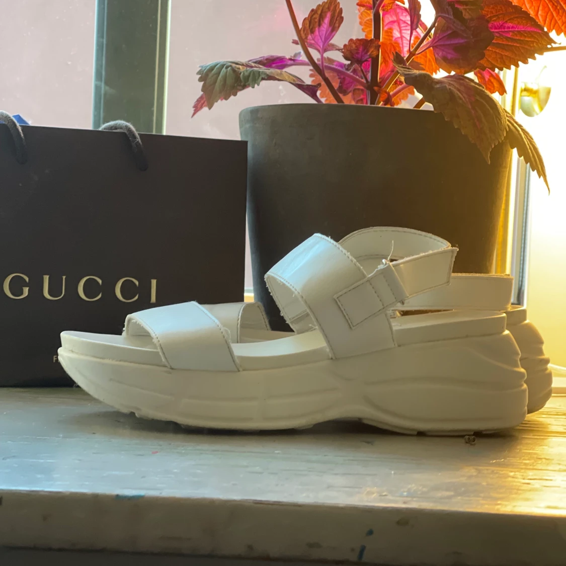 Vita fina höga sandaler  - 90