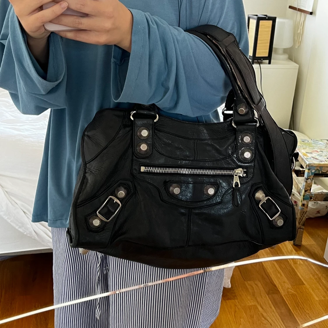 Svart äkta Balenciaga väska  - 91