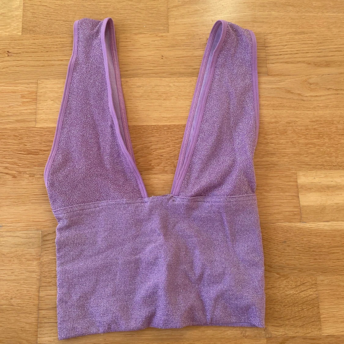 Crop top glittrig - 90