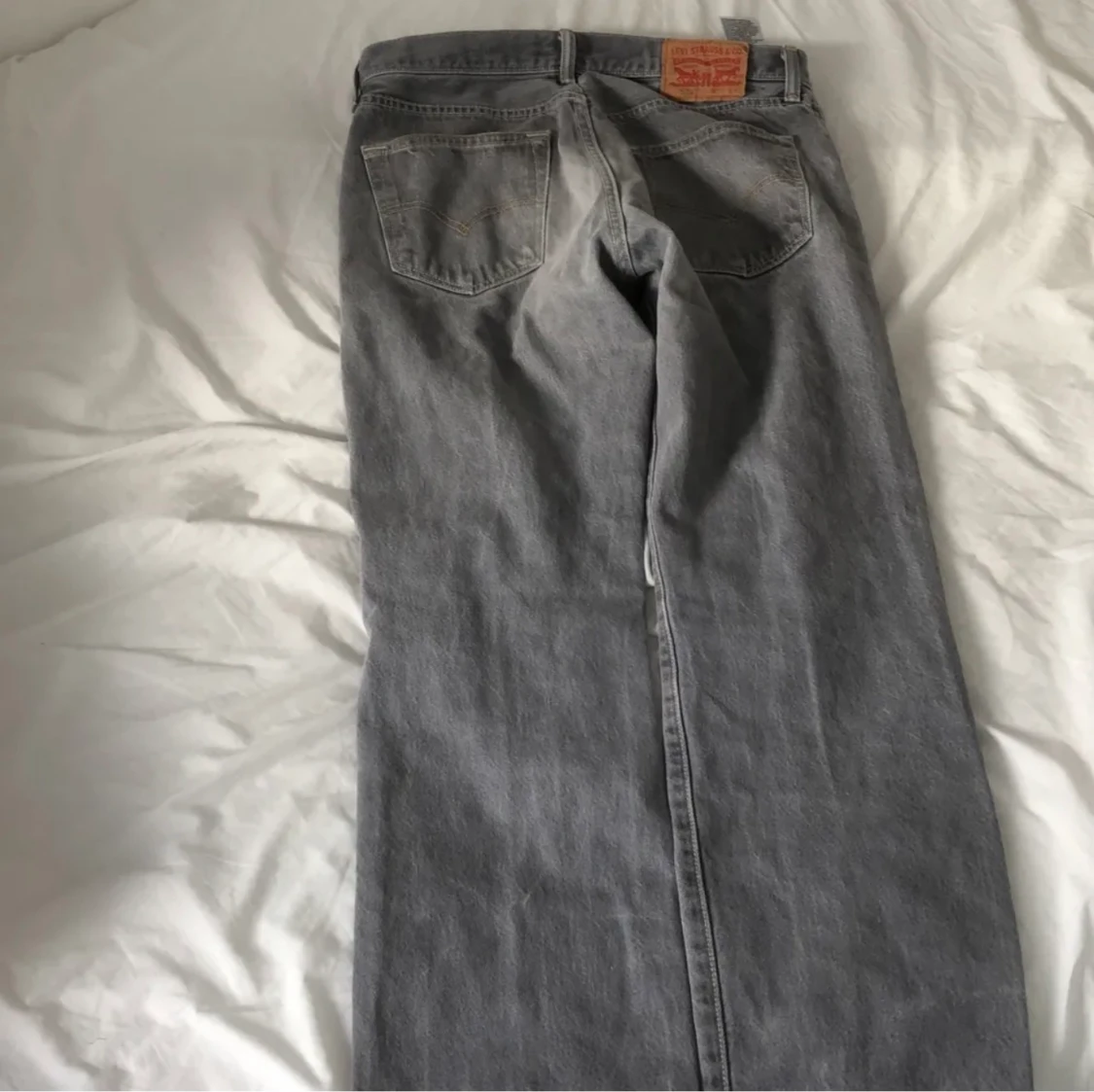 Raka vintage Levis jeans tvättat grå  - 91