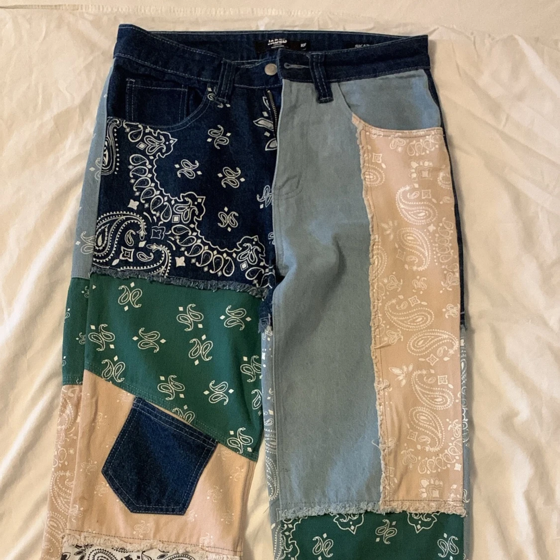 Patchwork jeans från Jaded London
