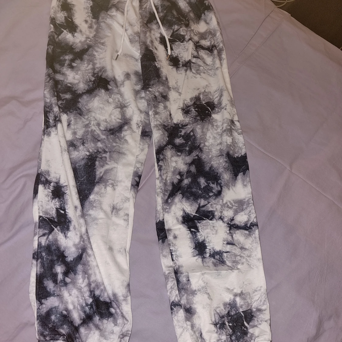 Träningskläder svart/vit tiedye - 90