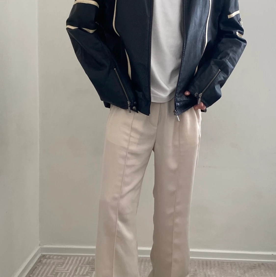 Italian racing leather jacket