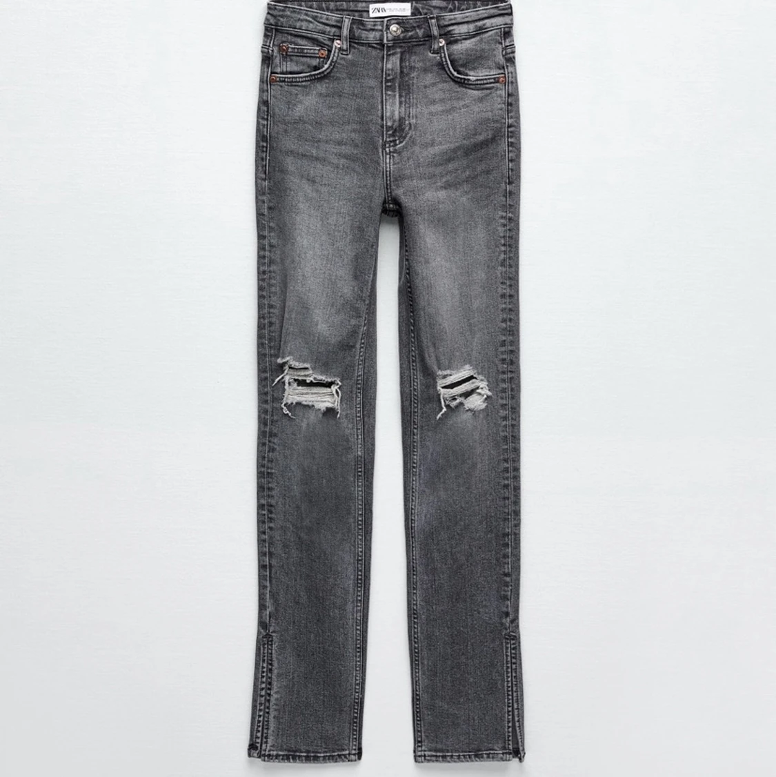 Gråa zara jeans  - 91