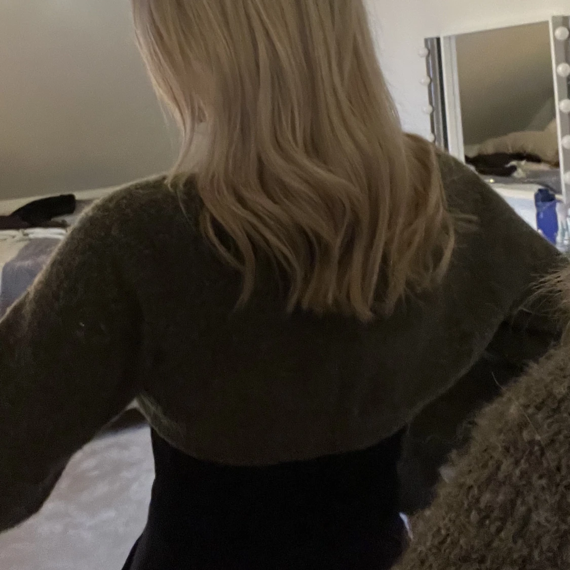 Stickad tröja/ ärmar - 90