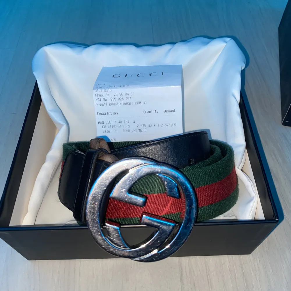 Good condition gucci belt  Got kvitto on it  Ask if you have questions. Accessoarer.