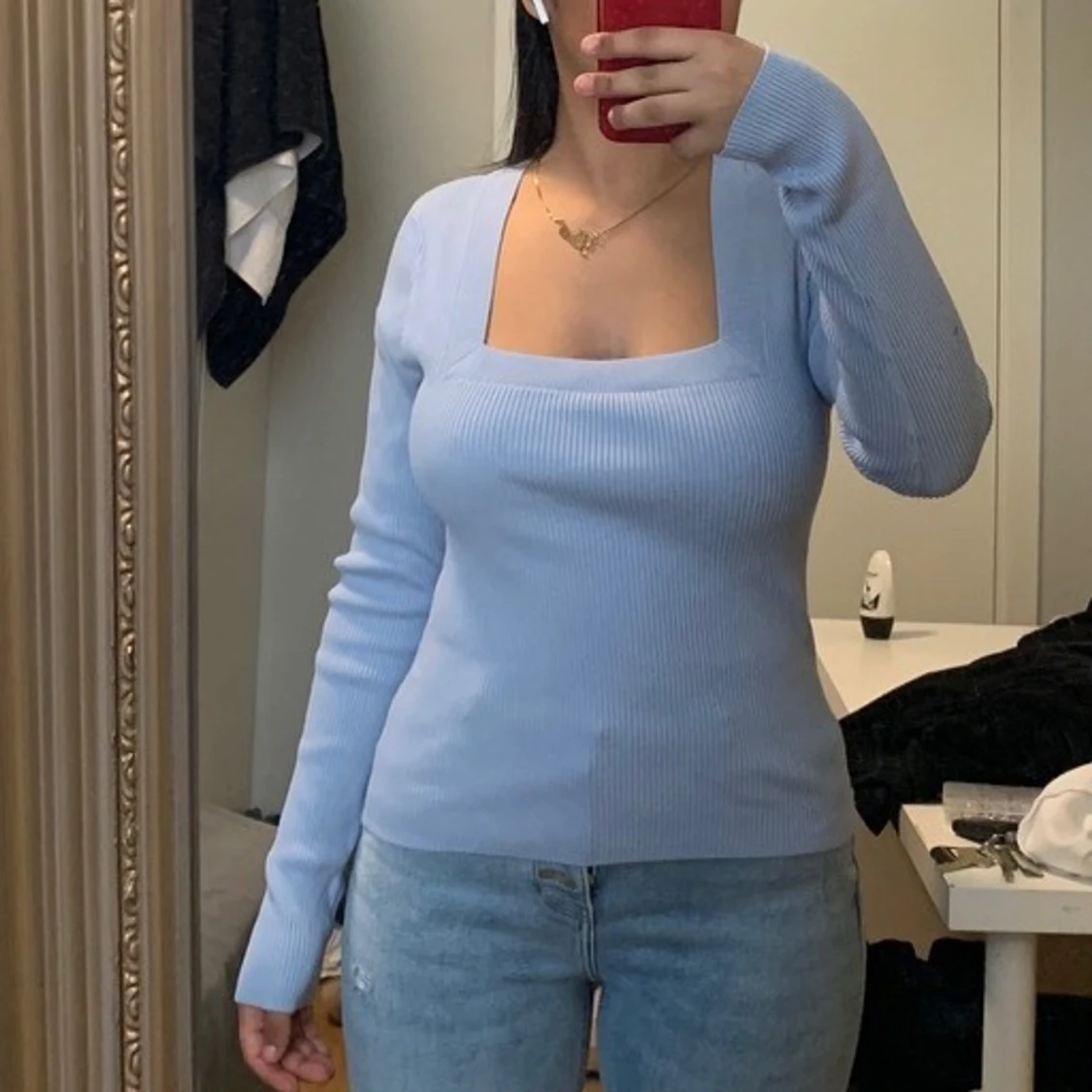 Baby blå tröja från new yorker/amisu 