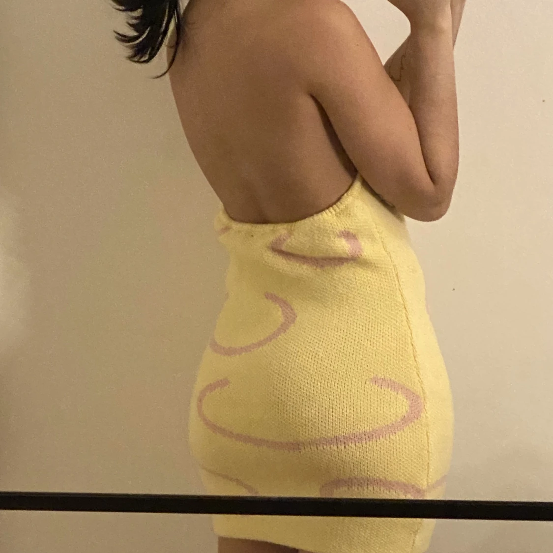 Stickad klänning - 90