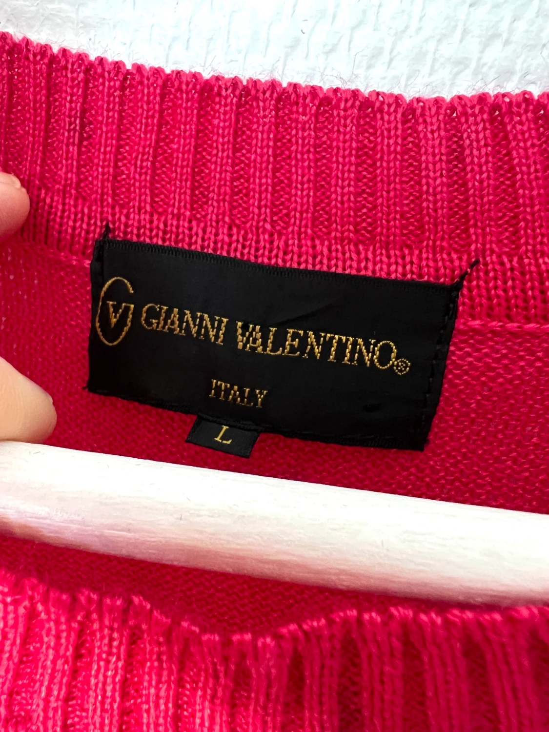 Vintage Gianni Valentino stickad topp - 90