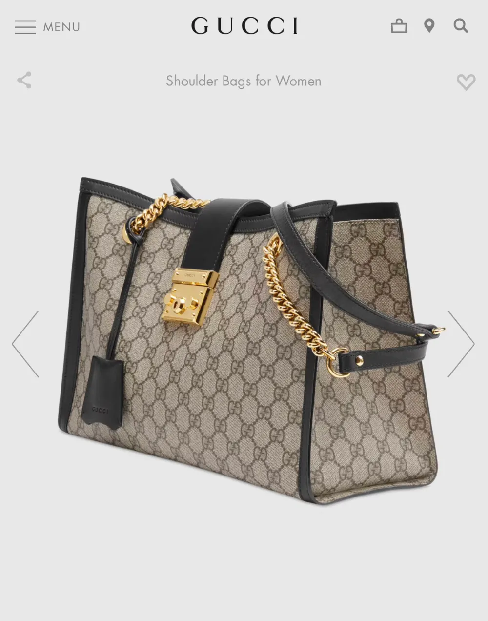 Hej,   Säljer denna väska från Gucci i modellen Padlock som är en AAA-kopia. Beige med svarta detaljer i äkta skinn. Inga skavanker, som ny! Se äkta variant bild 2 och 3.. Väskor.