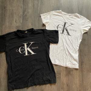 Säljer dessa Calvin Klein inspirerade t-shirts. Säljer båda för 110kr eller en tröja för 60kr. Strl S