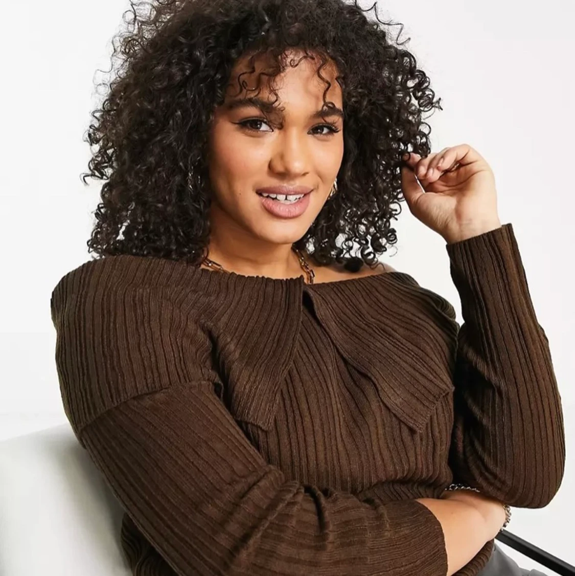 Off shoulder tröja - oanvänd - 90