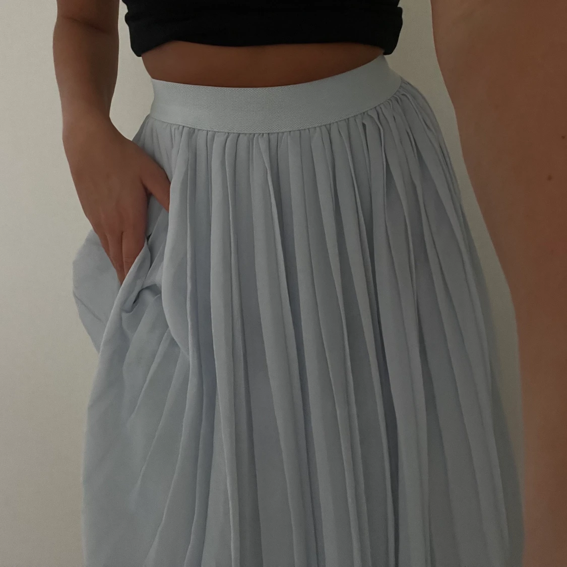 Lång plisserad kjol - 90