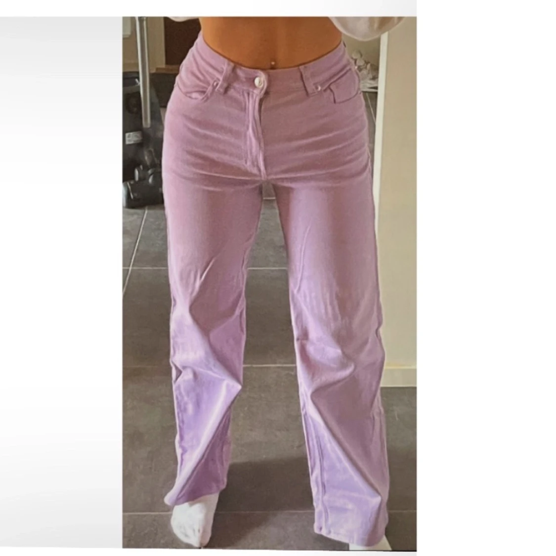 Lila vanliga jeans - 91