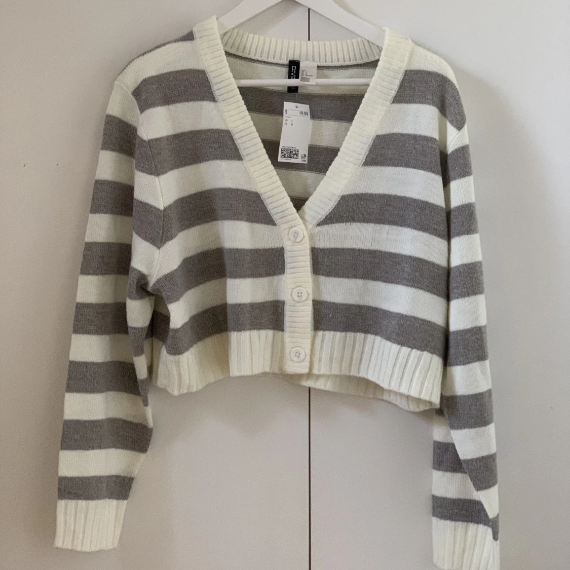 Randig cardigan 