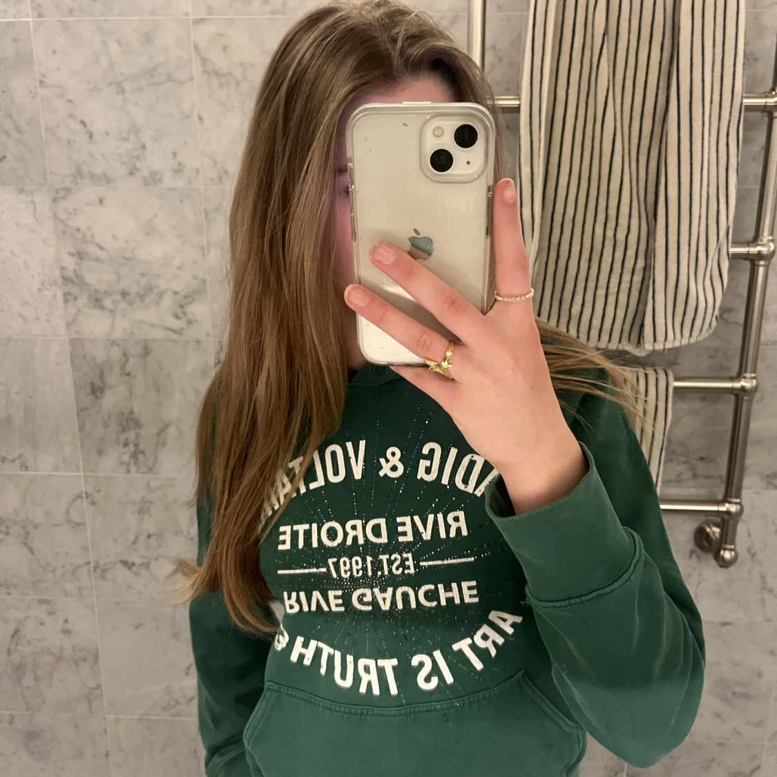 Grön Zadig hoodie  - 91