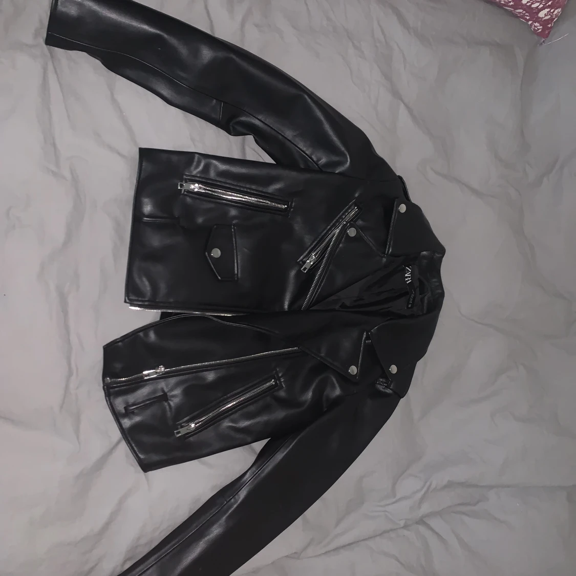 Zara leathet jacket in s - 90