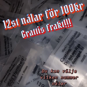 Picering 12st för 100kr❗️ Grattis frakt  - Väljer nummer picering nålar 12st och grattis frakt för 100kr!!!