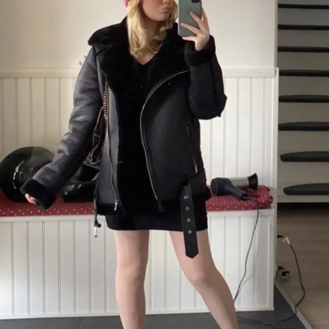 Jacka med päls  - 90