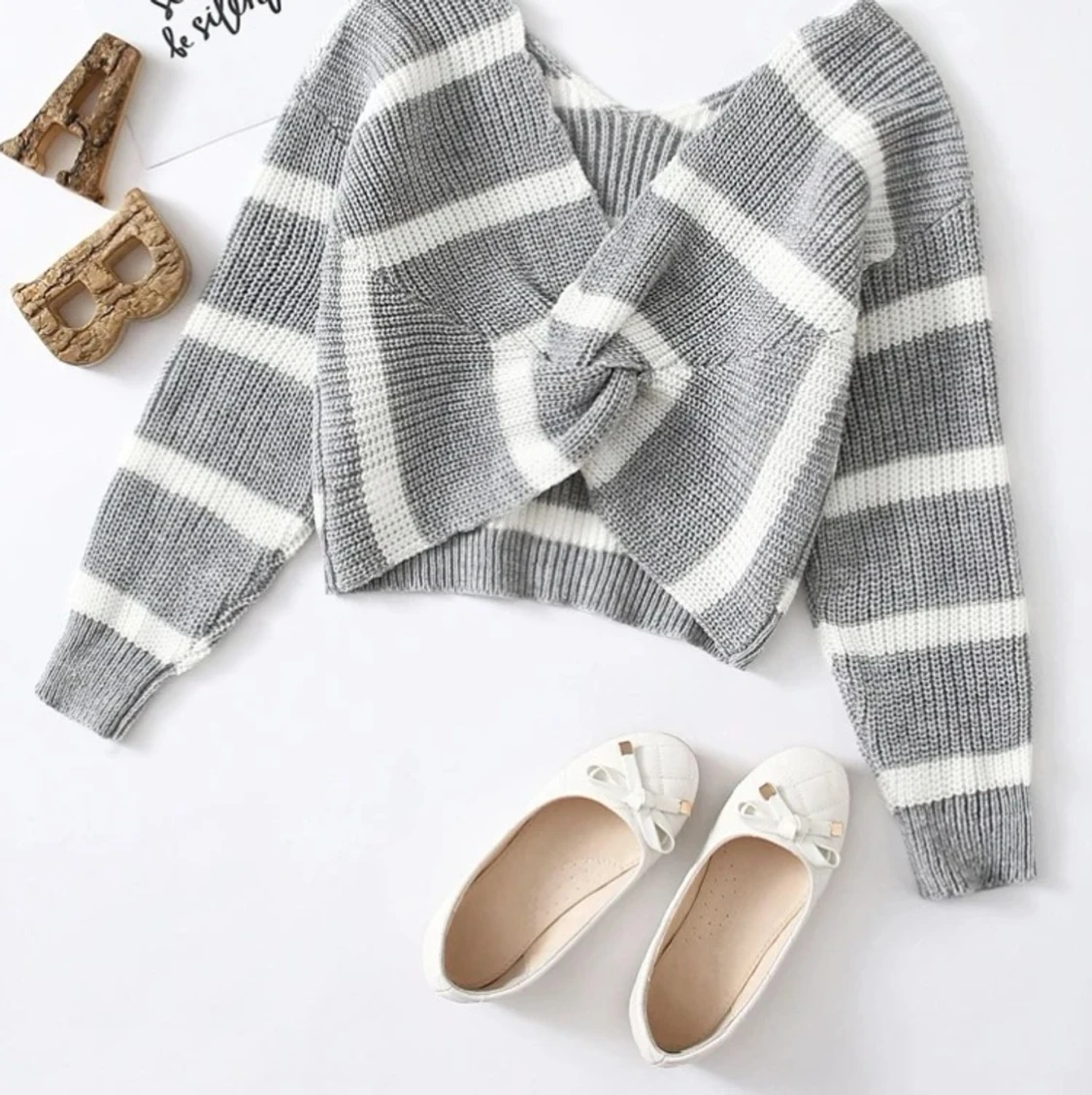 Shein stickad tröja strl 11-12