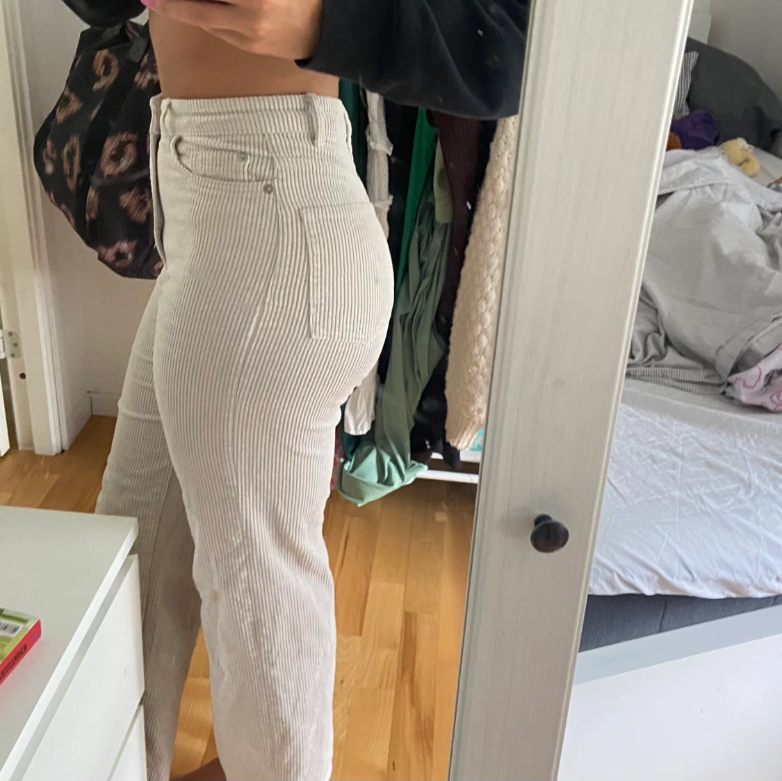 Beiga manchesterbyxor - 90