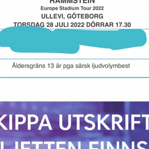 Biljetter - (FKP scorpio) Hejsan min son råka köpa 4  biljetter och jag kan verkligen inte gå på dessa konsärer, då jag undra om någon skulle vilja köpa alla 4 för 1000. En biljet konstade i orginalet runt 500-600 så de kostar rätt så mycket men jag säljer billigt❤️