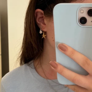 guld örhängen - säljer dessa stjärn örhängen som är köpta i paris! använder inte guld så därför säljer jag dom!!💞