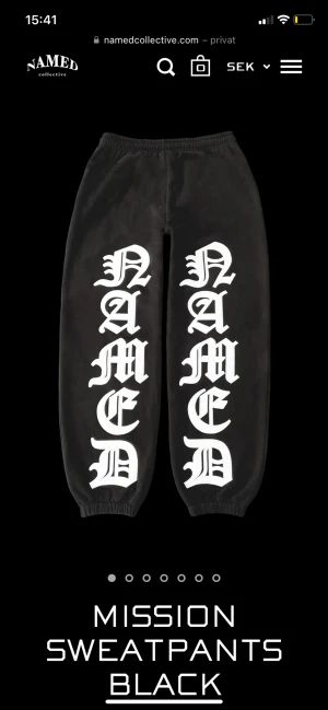 Named collective mission sweatpants  - Sweatpants från Named collective i storlek xs. Splitter nya, endast provade. Prislappen sitter fortfarande på❣️ skriv för mer bilder eller frågor!