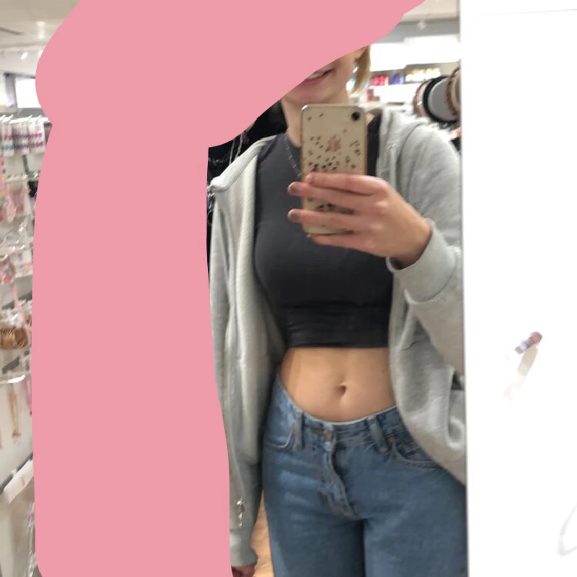 Lågmidjade straight leg jeans - 90