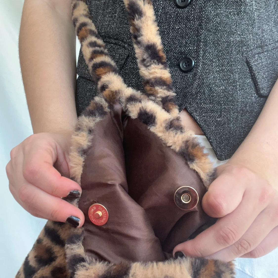 Leopardprintväska - 91