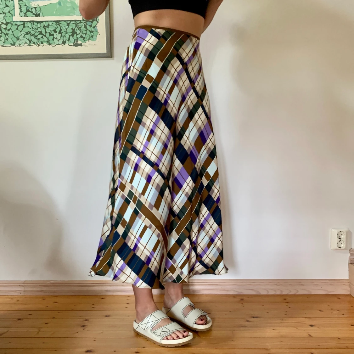 Rutig Långkjol Samsøe Samsøe L - 90