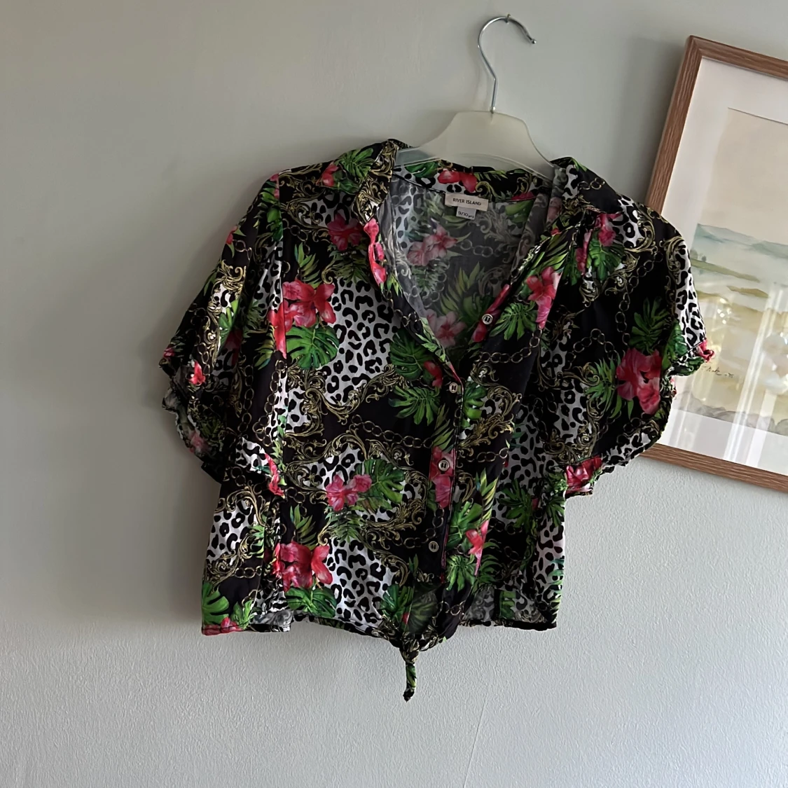 Mönstrad blus  - 90