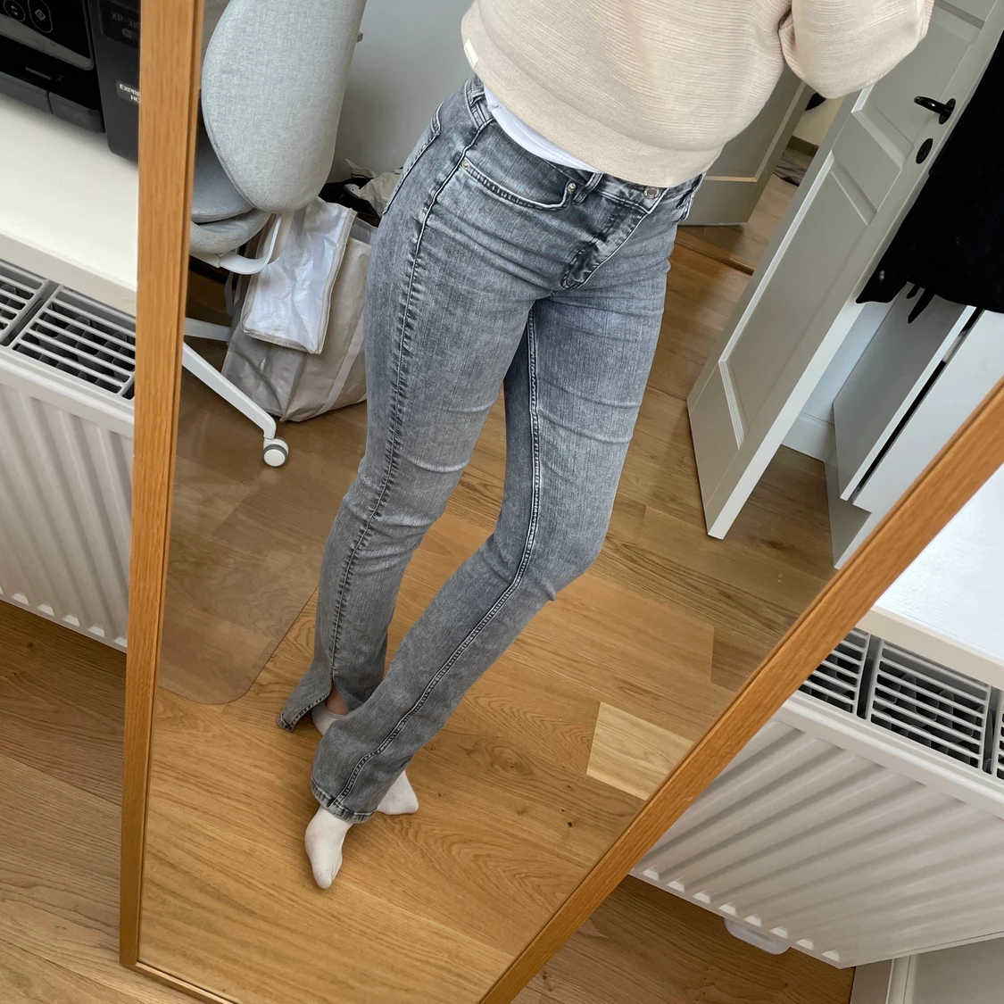 Gråa Zara jeans