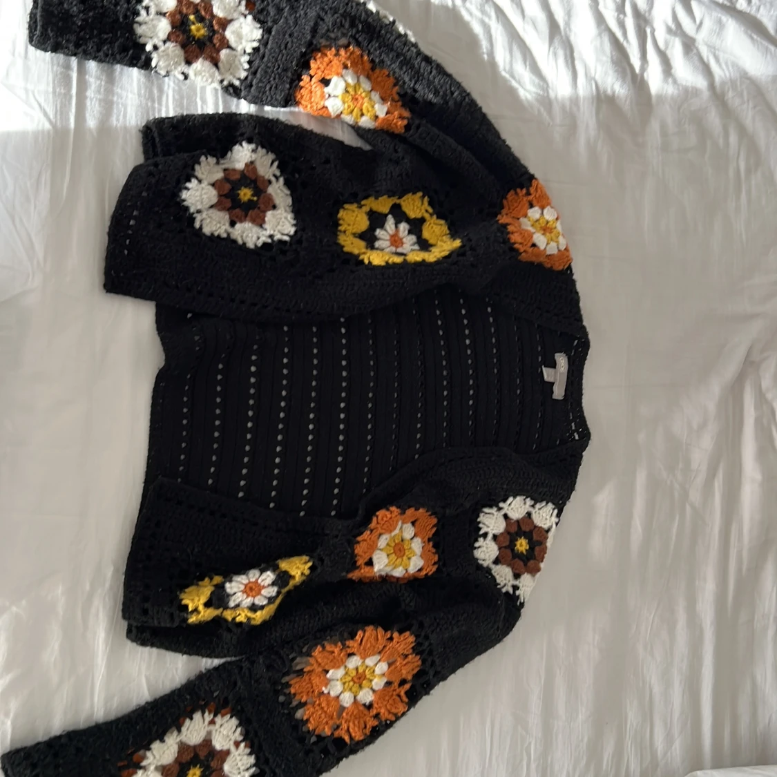 70s virkad kofta - 91