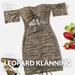 Leoparkläninh - Oanvänd klänning från shein, säljer den för 50kr, i storlek M 