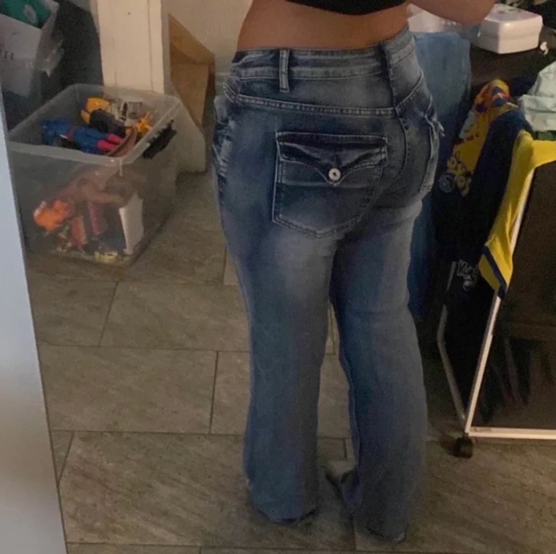 Lågmidjade jeans - 90