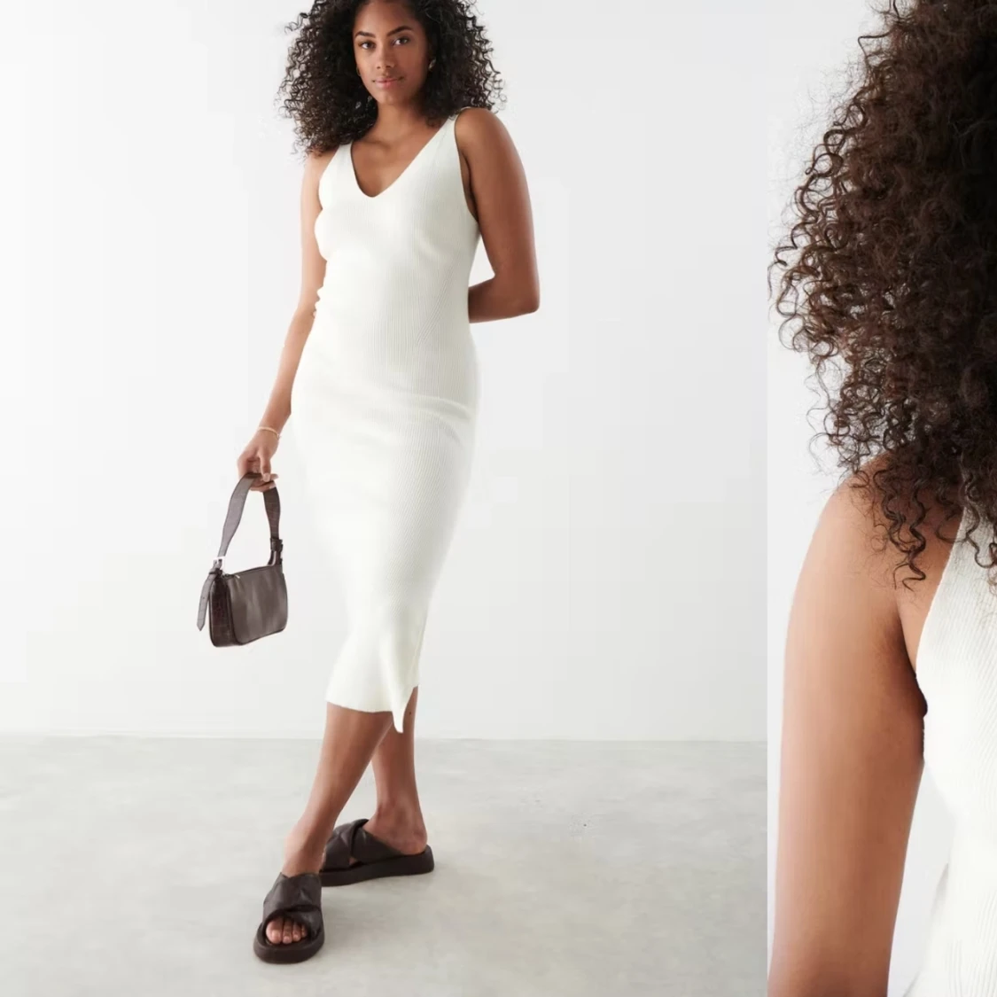 Vit långklänning - 90