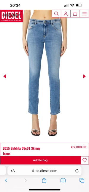 Diesel jeans - Diesel jeans köpta för 2000kr, jeansen är i samma färg och modell som på bilden men på mina par är de hål (hål som ska va där, men hittar inte bilden på de jeansen). Kan sänka pris vid snabb affär.