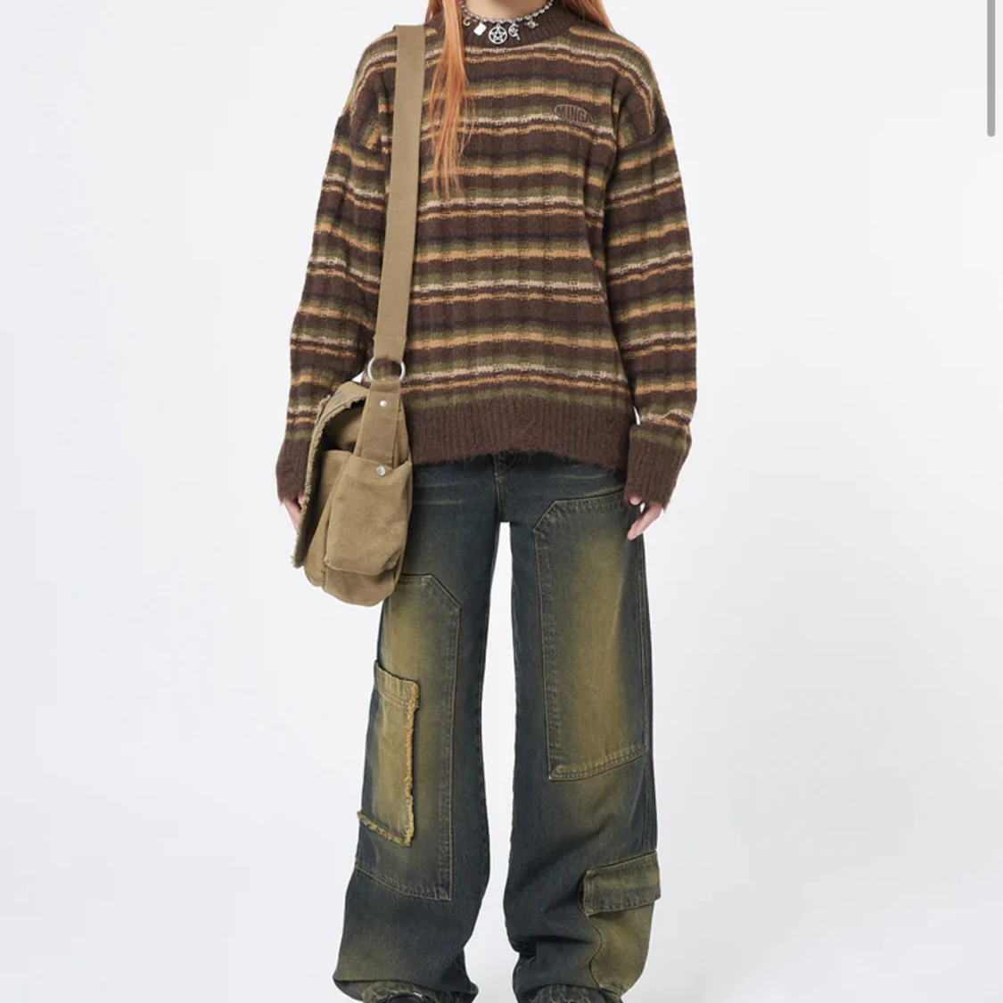 Minga London ”HAZEL STRIPED CHUNKY KNIT JUMPER” - 90