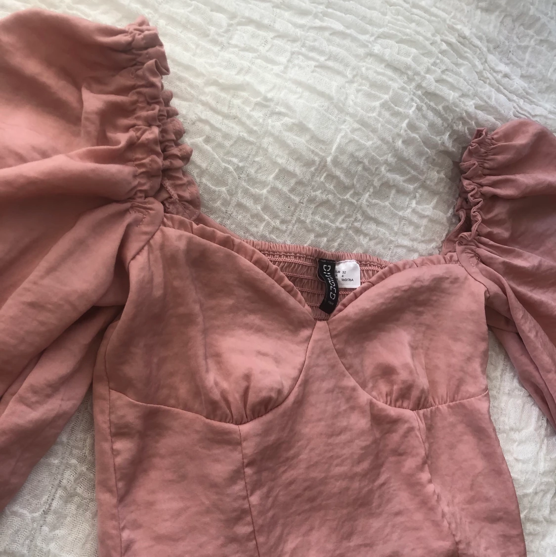 Klänning blekrosa puff