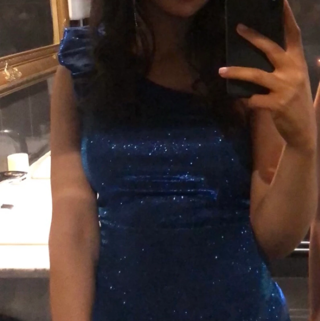 Blå klänning  - 90