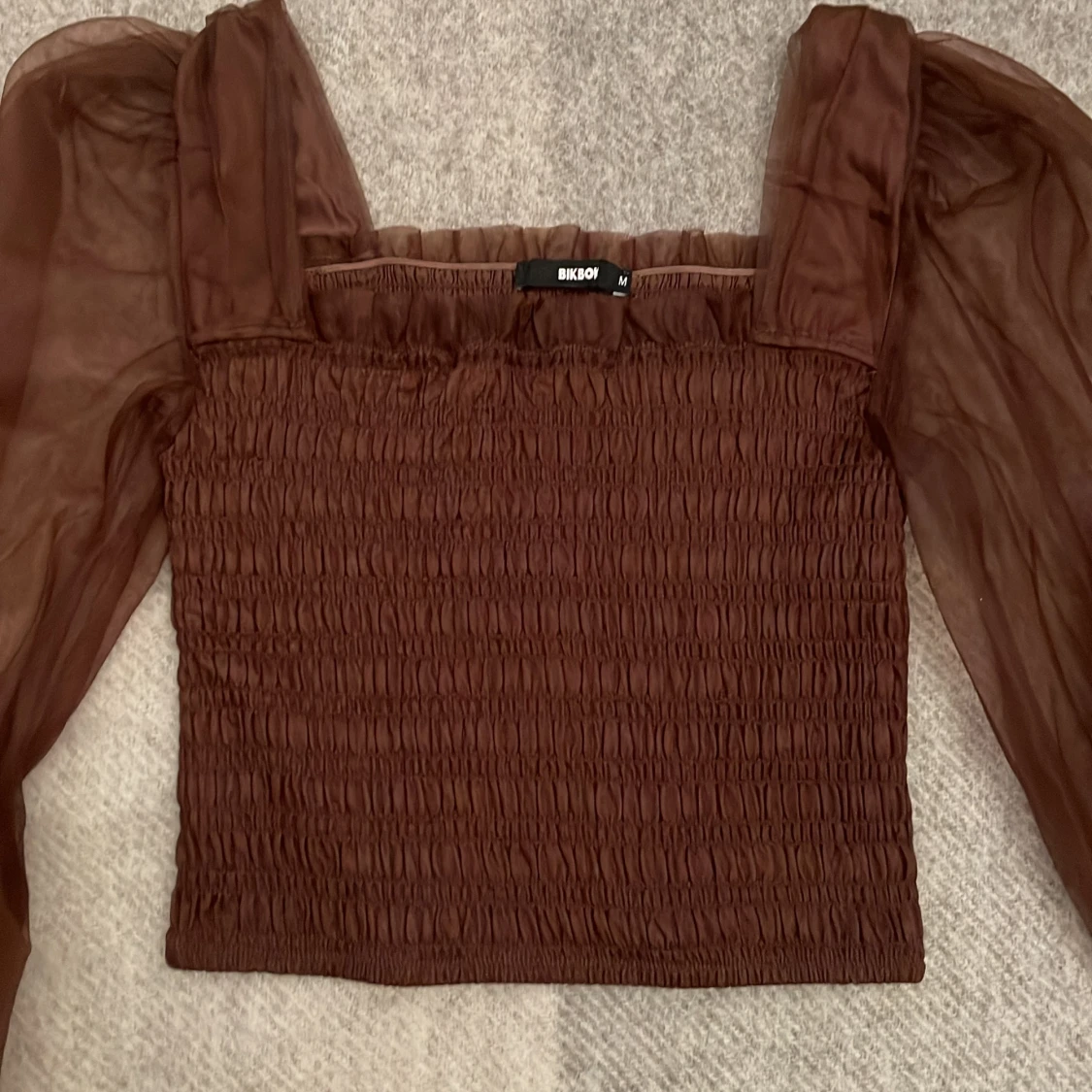 Brown Ruffle Top - 90