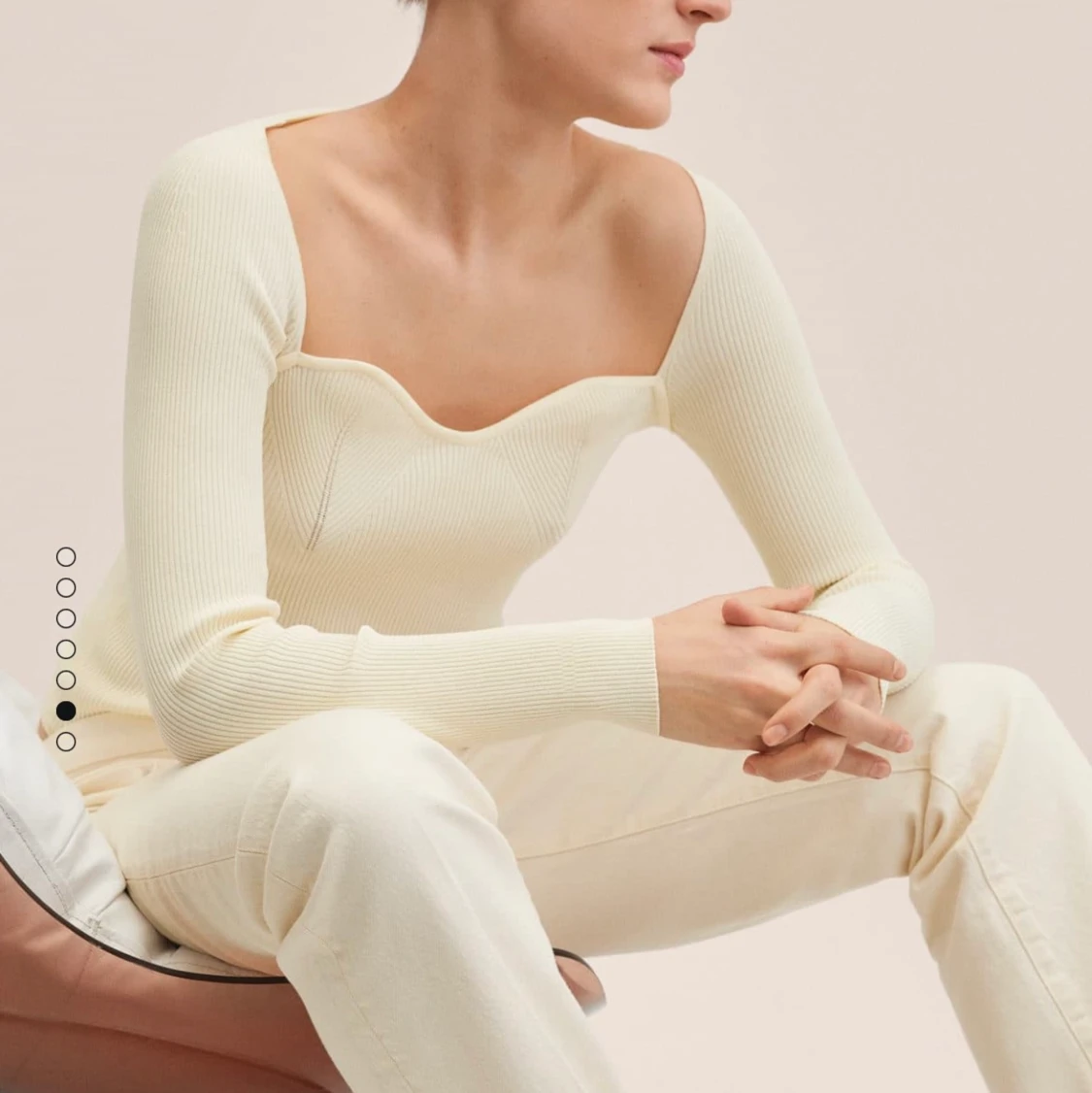 Stickad tröja Mango - 90