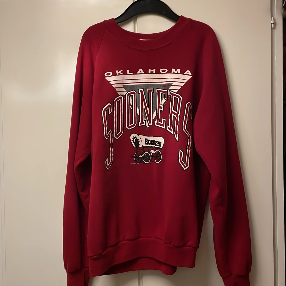 röd sweatshirt - 90