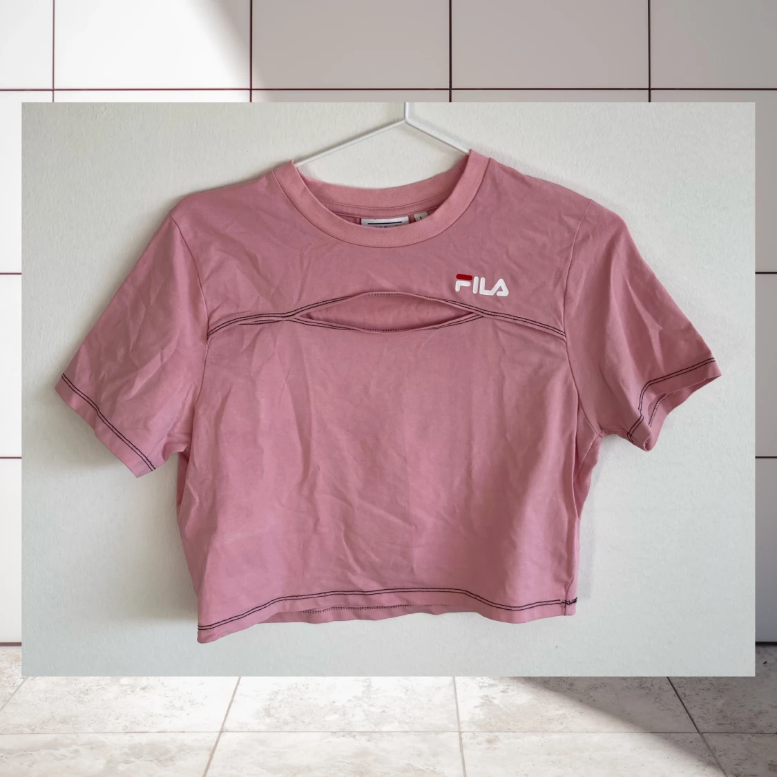 🌸 rosa croptop från FILA! M/L