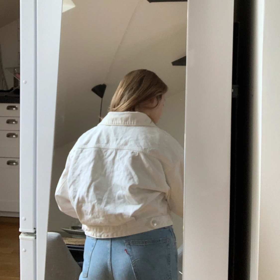 Vit Zara jeansjacka - 91