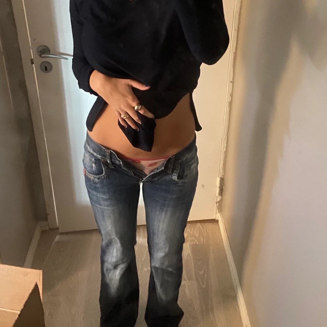 Lågmidjade jeans - 90